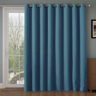 China Blackout Hot Selling Blackout Various Color Polyester Blackout 100% Custom Curtains For Home Bedroom for sale