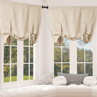 China Blackout Balloon Ready Running High Quality Window Tie Rod Pocket Blackout Curtain Shades for sale