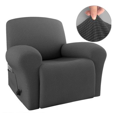 China 4 Separate Piece Modern Elastic Stretch Recliner Bottom Covers For Furniture Protector for sale