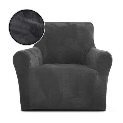 China Modern Polyester Spandex Living Room Chair Slipcovers For Leather Couch for sale