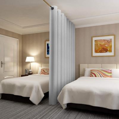 China Blackout China Supplier Indoor Hospital Room Divider Plain Curtain Stocklot for sale