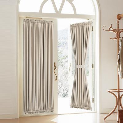 China Modern Luxury Ready Made Blackout French Door Blackout Elegant Curtains for sale