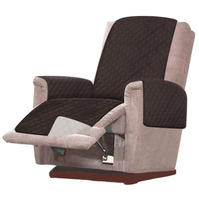 China Modern Stretchable Reversible Single Furniture Pad 1 Seater Chair Cover for sale