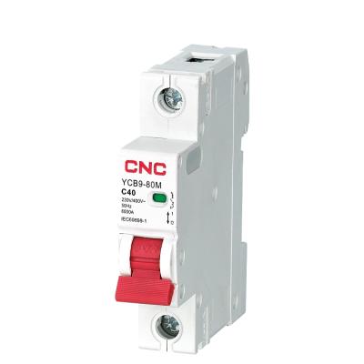 China CE Certification Factory Price 1p 16a 240/415v Single Pole AC Mcb Mini Circuit Breaker 6000 for sale