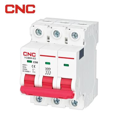 China 3 Good Price Miniature Three Phase 25amp 3p Mcb Mini Circuit Breaker 4500 for sale