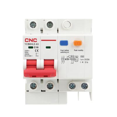 China New 40amp N 3p 32a 4p Rcd 4.5/6ka 32 Amp Pole Mini Circuit Breaker Mcb Residual 30ma Single Current Rcbo From B for sale