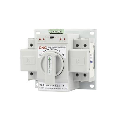 China ATS Factory Cheap Double Phase Power Automatic Transfer Switch 2P 63a YCQ1B-2P for sale