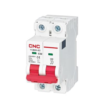 China smart miniature circuit breaker 16a 2p mcb 32a 4p 4500 for sale