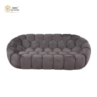 China High Quality Home Furniture Modern Nordic Three Seater Honeycomb Bubble Sofa Comfortable And Durable for sale