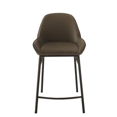 China Wholesale Price Modern Design Stable Bar Furniture Factory Wholesale Price PU Height Stable Bar Stool Chair With Backrest OEM for sale