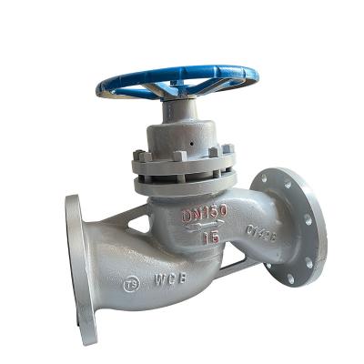 China 1.6mpa Low Pressure One Way 1/2in-10in General Ductile Iron Steel Flanged Plunger Valve For Water Steam And Oil Use for sale