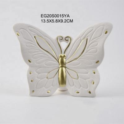 China Europe white ceramic butterfly decoration for sale