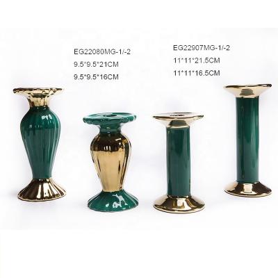 China Gold luxury home decoration candle holder decorative candlesticks craft decoration supplies for sale