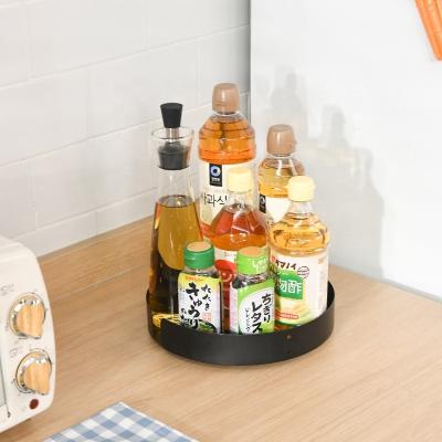 China Amazon Hot Sale Kitchen Sustainable Spice Storage Lazy Susan Spice Holder Countertop Rotating Seasoning Rack for sale