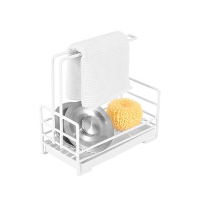 China New Design Viable Kitchen Sink Shelf Soap Sponge Storage Drain Rack for sale