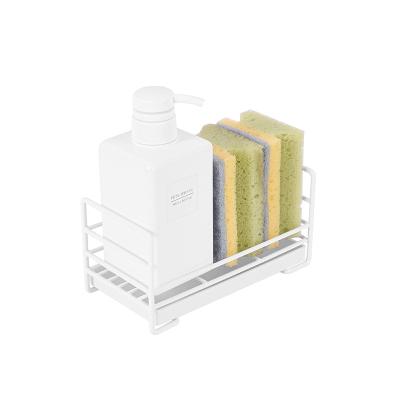 China Fashionable ODM/OEM Sink Sponge Drying Rack Kitchen Sink Sponge Holder Trolley with Drip Tray for sale