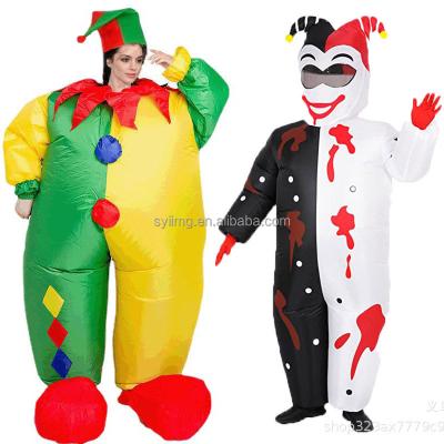 China Giant Inflatable Costume Animal Holiday Party Clown Costume Cartoon Cosplay Halloween Inflatable Costume Clown Suit Cosplay Blow Up Costume for sale