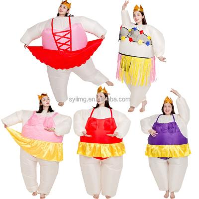 China Summer Kids Inflatable Costume Cartoon Cosplay Costume Animal Inflatable Ballet Skirt Kids Boys Costume Cosplay Festival Blow Up Costume For Adult for sale