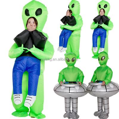 China Giant Inflatable Alien Halloween Cosplay Costume Animal Alien Inflatable Holiday Party Costume Cartoon Cosplay Costume Hostage Blow Up Costume for sale