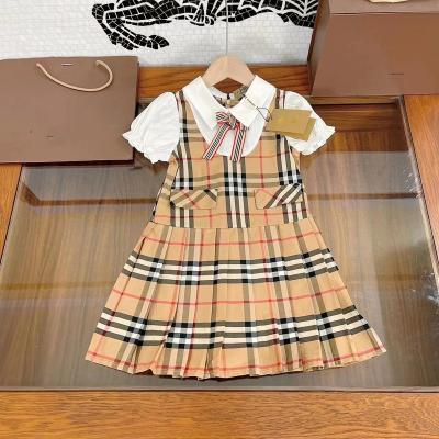 China 100% Cotton Kids Summer Brand Clothing Little Girls Dresses for sale