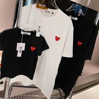 China 100% High Quality Anti-pilling Cotton T-shirt Love Boys Girls Adult Shirts for sale