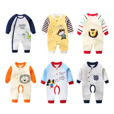 China Popular cute newborn baby onesie spring clothing baby pajamas and autumn rompers air conditioning 0-3 years for sale