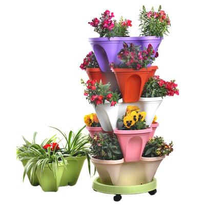 China Modern Hydroponic Square Flower Pot Plastic Pots Manufacturers for sale