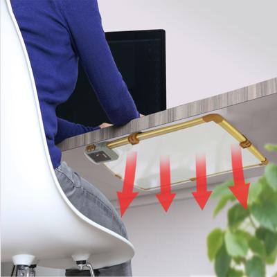 China Fast Heating Warm Desk and Portable Leg Home Under Desk Metal Far Infrared Heating Panel Heaters for sale