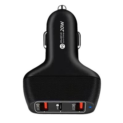 China Mobile Phone Factory new good quality usb pd car charger fast charging black white customizable logo for sale