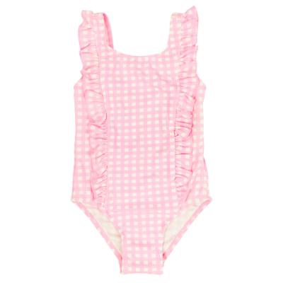 China Antibacterial Hot Baby Girls One-Piece Sexy Ruffle Strap Swimsuit Swimwear for Kids Swimwear Baby for sale