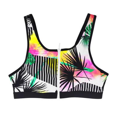 China 2022 Swimwear Printing Color Woman Bikini Top Antibacterial Swimsuit Crop Top For Women for sale