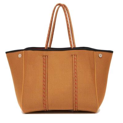 China 2021 New Fashion Design Neoprene Beach Handbag Neoprene Bag Wholesale Packaging for sale