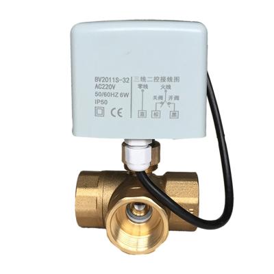 China Water Pipes Three Lines Two Controls Valve Electric Air Conditioning Cooling Systems Electric Ball Valve for sale