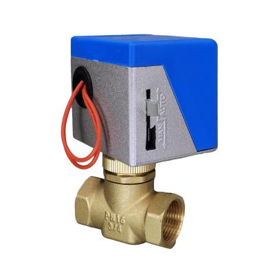 China HVAC FCU 220V Two Way Check Valve Air Conditioning Cooling System Central Electric Solenoid Valve 3/4in 1/2in 1in for sale