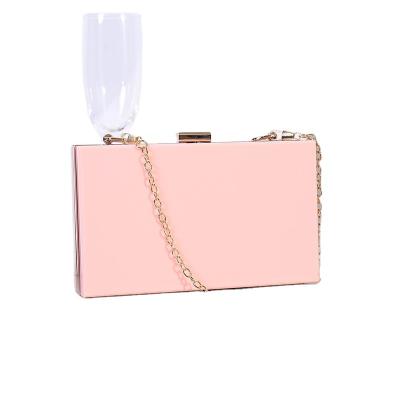 China Custom Luxury Waterproof Acrylic Box Clutch Purse Clear Clutch Bag Evening Bag Women Acrylic, Personalized Clear Acrylic Clutch Bag for sale