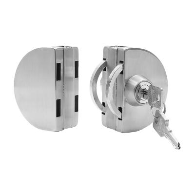 China 201/304/316 Stainless Steel Household Door Lock Frameless Glass High Quality Central Glass Door Lock for sale