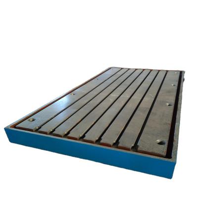 China Cast iron/steel factory specializing in the supply of customized cast iron precision T-groove surface plate for sale