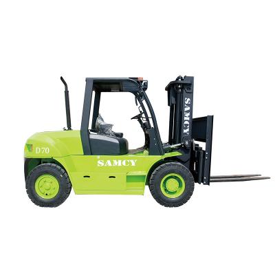 China SAMCY hotels forklift 2 year warranty factory sale 7 ton diesel forklift with Japanese engine for sale