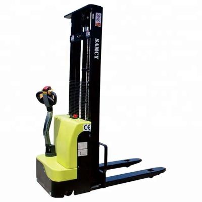 China Building Material Stores SAMCY Pallet Stacker 2 Meter 1.5 Ton Automatic Electric Stacker Max. Lift Height 3.5 Year Warranty for sale