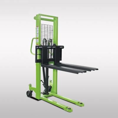 China Building Material Stores High Quality 1500KG Manual Pallet Stacker Hydraulic Lifting Pallet Stacker Manual for sale