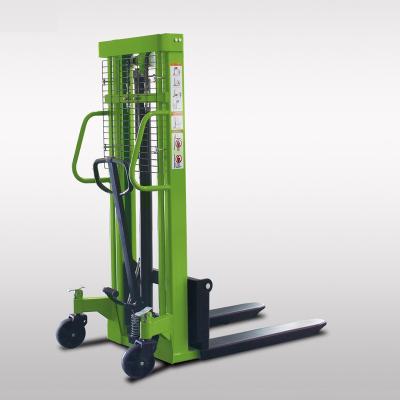 China SAMCY 1Ton 1.6M Hydraulic Manual Stacker Forklift Building Material Hand Pallet Truck For Material Handling for sale