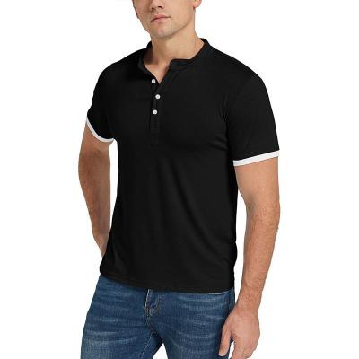 China Custom Men's Collar Polo T-shirt Plain Golf T-shirt Anti-wrinkle Men's Polo Short Sleeve Shirt for sale