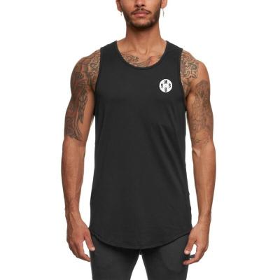 China Custom logo cotton men's anti-pilling gym tank top workout singlet wrestling singlet men running brand for sale