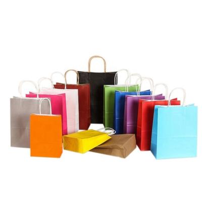 China Large Recyclable Custom Paper Shopping Bags and Colored Paper Bag for sale