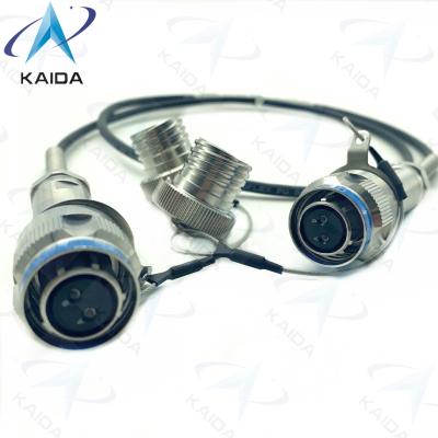 China Stainless Steel Passivated Finish Optical Fiber Connectors 2*J599/26KB02B1N-8.0(GD) à venda