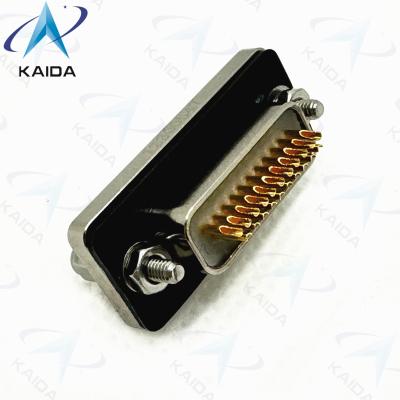 China Gold Over Contact Durability Rectangular Connectors With 21 Female Contacts Nickel Plating.J30JM-21ZKSP Glue Sealed for sale