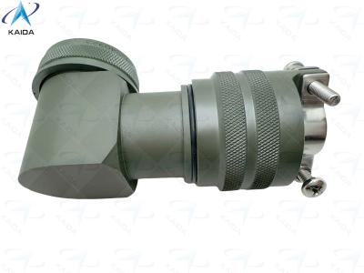 China Conector de acoplamiento de giro de ángulo y perfil de 90 ° Conchas traseras con acabado de cadmio verde oliva M85049/79-21W07 en venta