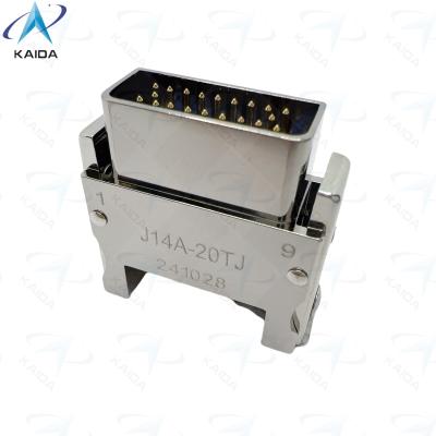 China 3A Gold Contact J14 Connector for Extreme Temperatures.Rectangular connector.J14A-20TJ.Plug with Pin. for sale