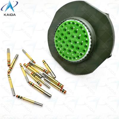 China Crimp Contact Type MIL-DTL-38999 Serie I Voor 500V Spanningsbeoordeling Toepassingen JY27468T25B43SN Olijfgroen Cadmium Jam Nut Receptacle Te koop