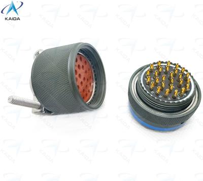 China Tipo de conector Conector em miniatura MIL-DTL-26482 Série I Plug de género com pinça de cabo reta.MS3116F20-27PN à venda